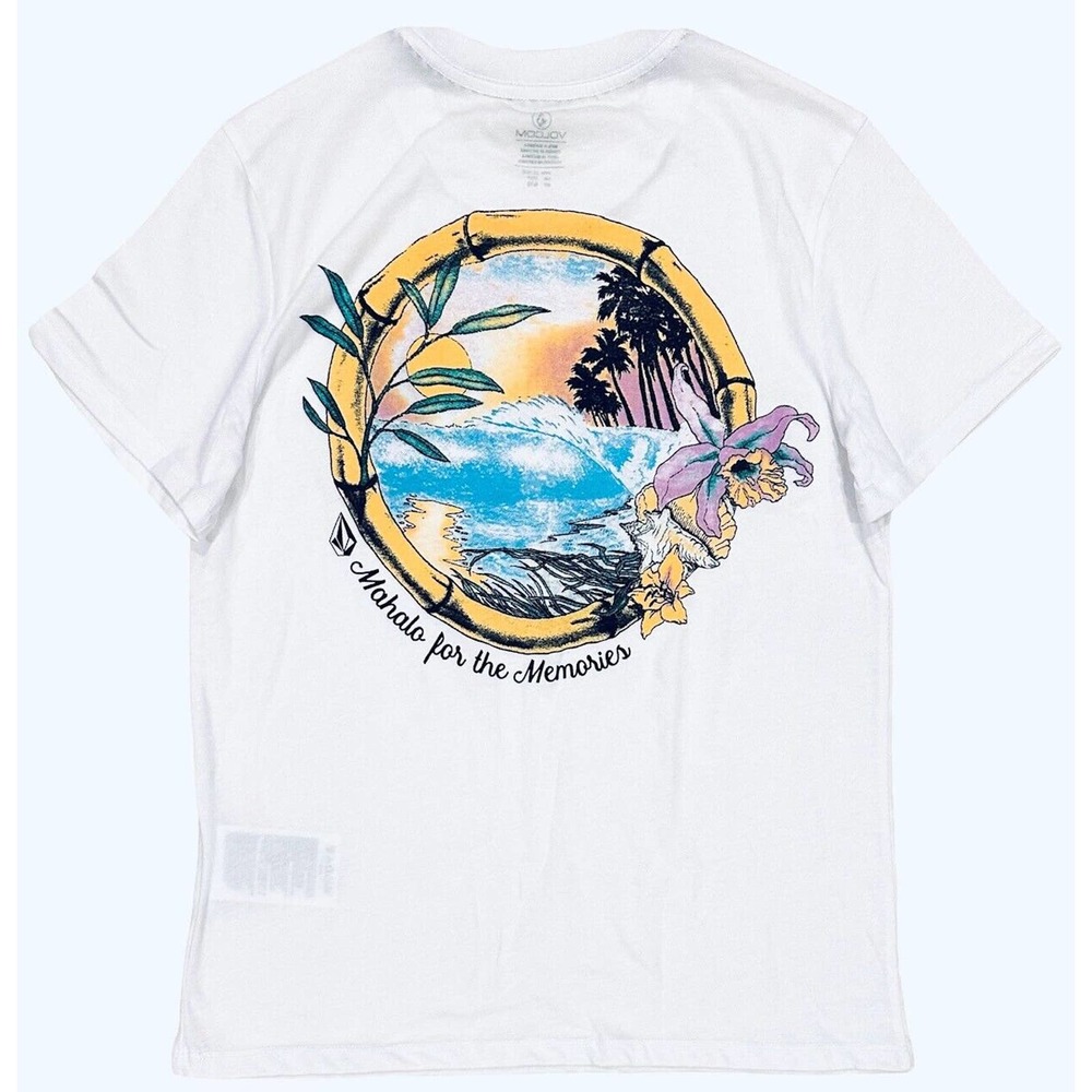 Volcom Women's Hawaiian Island Mahalo Aloha Boyfriend Relaxed Fit Tee T-Shirt